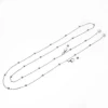 2020 fashion pearl pendant tassel glasses chain European and American foreign trade copper bead chain sunglasses anti-skid chain