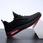 2020 solid color running sports shoes men soft walking casual shoes autumn mesh breathable shoes