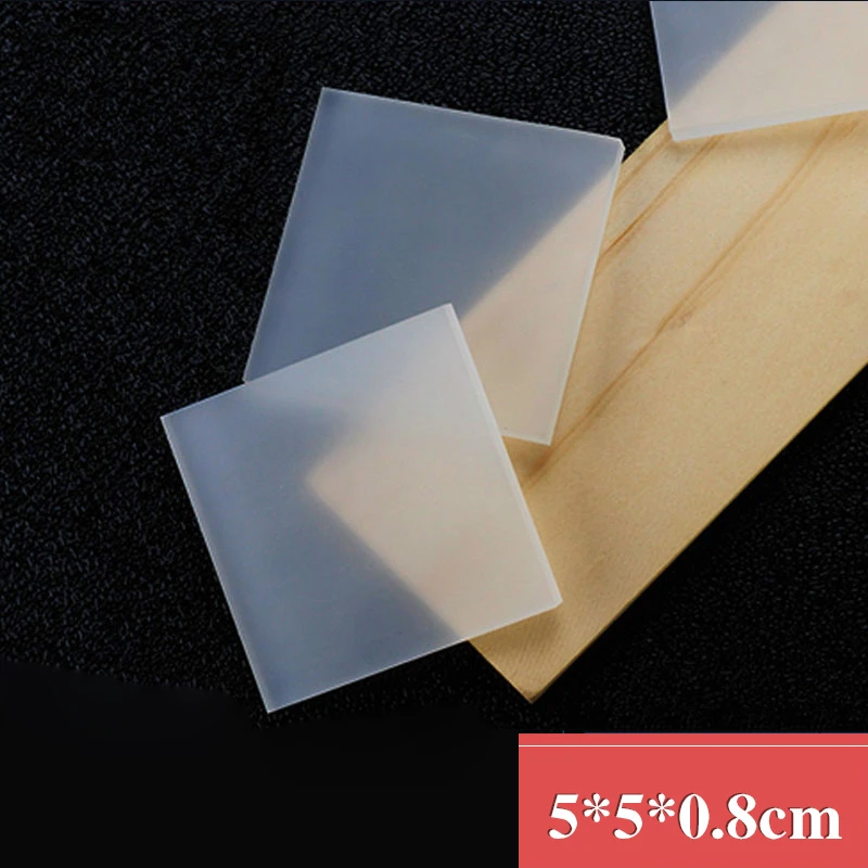 2020 transparent Eraser rubber blocks for carving stamps 5*5*0.5cm