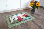 2020 wholesale Entrance indoor antimicrobial patchwork children play mat 100 cotton patchwork floor mat
