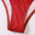 Import 2021 custom logo sexy women bathing suit cover up  hollow out red ruffle swimsuit from China