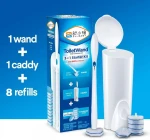 2021 Hot sale freestanding household replaceable brush head plastic toilet brush set