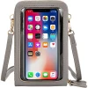 2021 Hot Sale Pu Leather Chain Mobile Phone Shoulder Bag Touch Mobile Phone Bags Cases Mini Large Capacity Mobile Phone Bags
