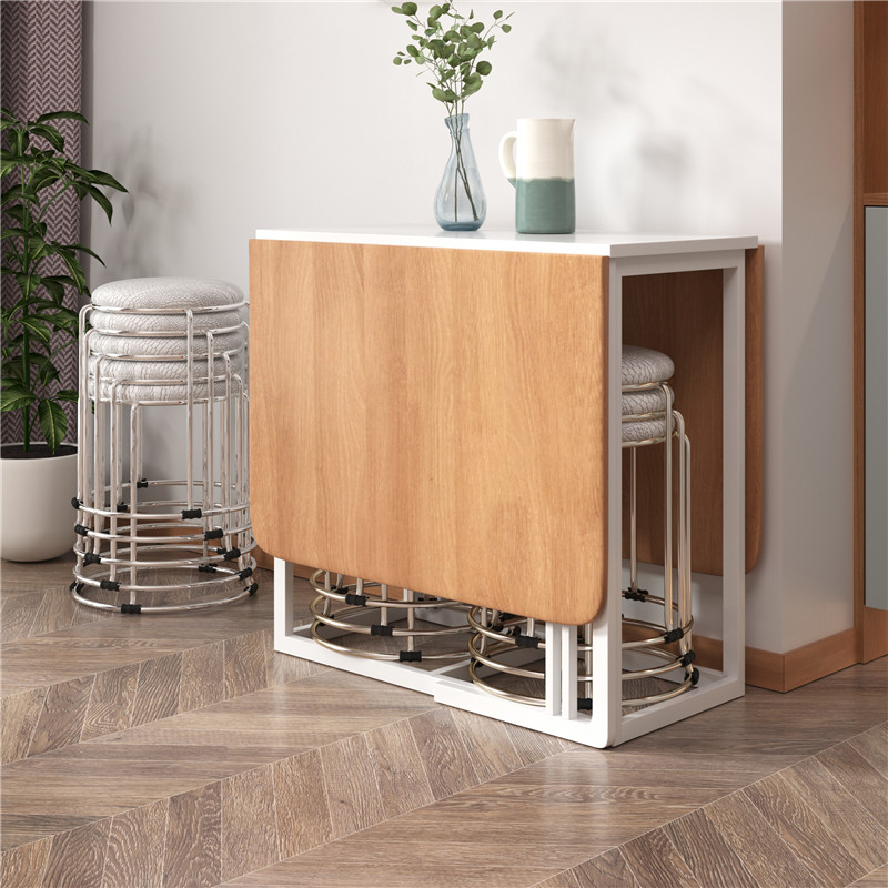 Buy 2021 Modern Wooden Folding Dinning Table Dining Room Furniture ...