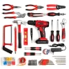 21V variable speed lithium battery rechargeable 72pcs power tool hand drill cordless electric drills tools set