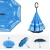 Import 23inch 8K 190T pongee inverted double layer umbrella reverse from China