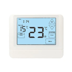 24V Air Conditioner LCD Display Room Thermostat For Bedroom