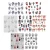 Import 25pcs/set Halloween Skull Bone Nail Stickers DIY Slider Nail Art Water Decals Manicure Decoration Wraps Nail Foils from China