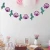 Import 2M Birthday Party Decor Mermaid for Birthday Cotton Bunting Banners Pennant Baby Shower Wedding Garland Flags for Party Decor from China