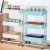 Import 3-Tier Rolling Utility Cart Metal Organization Storage Hand Cart Moveable Home Trolley from China