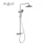 Import 3 valve luxuriously 9 inch top shower waterfall tub bathroom shower faucet set from China