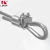 Import 304 Stainless Steel Wire Rope Accessory Set M6 Cable Clamp Thimble and Aluminum Crimping Loop 1/4" Wire Rope Cable Fittings from China