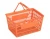 Import 30L Plastic Supermarket Hand Smart Callapsable Shopping Basket with One Handle Western OEM Customized Logo from China
