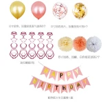 31Pcs Gold Theme Birthday Party Supplies Happy Birthday Banner Birthday Items Party Decorations Set