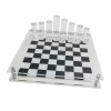32 Cylinder Chess Game Clear Acrylic Chess Set