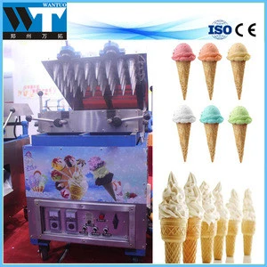 32 heads ice cream wafer cone baking and making machine
