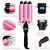 Import 32mm Professional Magic Hair Curler PTC Heater and LCD Temperature Display Curling Iron Pink/Black Three Barrel Deep Waver from China