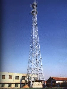 35m steel structure latticed column telecommunication angular tower