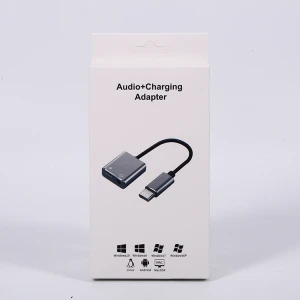 3.5mm Jack Splitter Charging Flash Cable Converter Splitter Type-C Audio Headphone Aux Audio Fast Charge Adapter