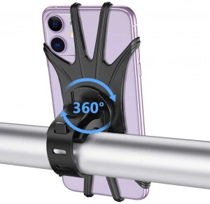 360-degree Adjustable New  Silicone Mobile Phone Holder Suitable for Strollers Shopping Carts Bicycles