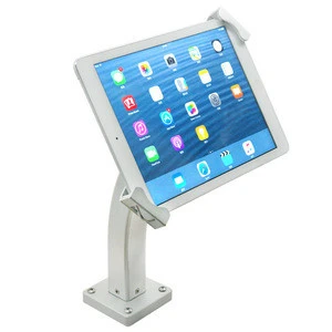 360 swivel aluminum anti theft lock tablet wall mount commercial display table tablet display stand