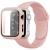 Import 38mm 40mm 42mm 44mm Tempered film Case Protector Glass+ PC Case + Silicone Watch Band Strap For Apple Watch SE 6 5 4 3 from China