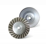 4 inch Aluminum Abrasive Turbo Diamond Grinding Wheel for Stone