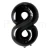 Import 40" Inch Foil Material Birthday Wedding Party Decoration BLACK Color Number 0-9 Foil Balloon PARTY ceremony from China