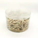 400 miniature wooden paper clips of 30mm wood color, used for photo hanging, DIY crafts