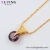 Import 45639 Xuping new arrival women 24k gold jewelry joya red stone pendant necklace from China