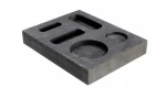 4pcs Graphite Crucible Set, Ingot Mold Set High Purity Graphite Melting Casting Kit for Non-Ferrous Metal,Gold,Silver and Copper