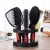Import 5 Hair Combs Set Professional Salon Hair Cutting Brushes Sets Salon Styling Tool Mirror And Holder Stand Set Dressing Comb Kits from China