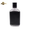 50ml 110ml 200ml clear flat wine glass bottles for brandy with screw top lids