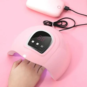54W Smart Sensor 18 LEDs Gel Nail Dryer UV Nail Lamp Fast Drying Manicure Lights USB LED UV Nail Dryer With 3 Timers
