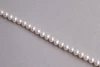 5.5-6mm Round Shape White Colour Natural Freshwater Loose Pearl Strand, 16"