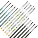 5pcs/set Professional Nail Polish Pen UV Gel Nail Liner Brush Painting Acrylic Nail Art Brush Set