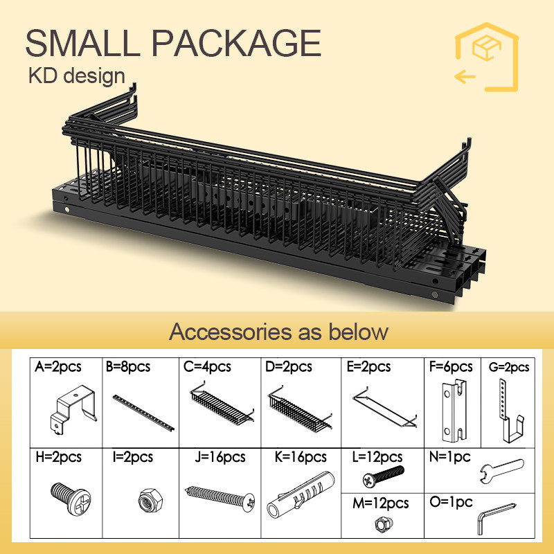 Buy 6 Tier Basket Iron Hanging Spice Rack Over The Door Back Storage ...