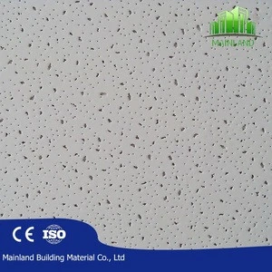 600*600*12mm/15mm fireproof and acoustic Mineral Fiber ceiling boards
