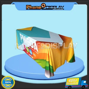 6ft promotional advertising dye-sublimation water proof table cloth