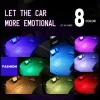 72 LED Interior Car Lightings Strip USB App Remote Control Ambient Lamp Multiple DIY Modes Under Dash Decorative Lights