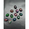 7*9 mm oval AAA quality ethiopian black opal cabochon loose Gemstone