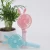 Import 8 pedestal colorful light Rabbit ear personalized battery rechargeable micro usb handheld mini fan from China