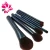 Import 8 Sets Wood Nylon Makeup Tool   Facial Eye  Makeup Brush  Set With Bag from China
