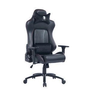 8233 Black Reclining Office Gaming Chair With Headrest Adjustable Armrest
