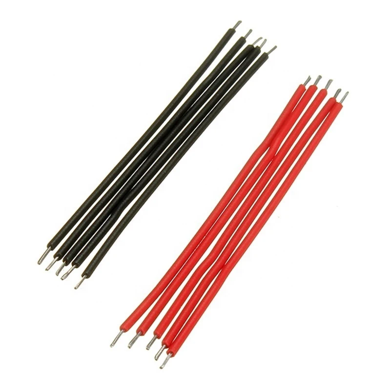 8inches 22awg red and black PVC wire Two Ends Tin-plated Breadboard Jumper Cable Wires