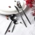 Import 8pcs Stainless Steel silver Dinnerware Set Dinner Knife Spoon Fork Sets Western Restaurant Silver Cutlery Sets from China