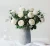 Import 90cm New Mixed Blooms and Buds Real Touch Moisturizing Rose bush, 3 Branches Realistic Round Rose for Wedding Home Decor from China