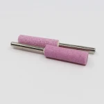 Abrasive tools Pink Aluminum Oxide Cylindric Shape Metal Polishing Mounted Point