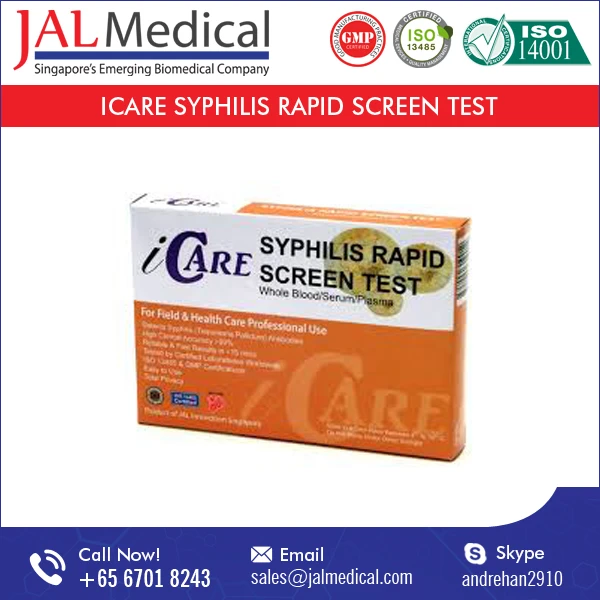 Accurate Result Widely Used Professional Medical Device Syphilis Antibody Rapid Test Kit