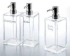 Acrylic Jar Glass Liquid Soap Dispenser With Foam Pump,Hand Sanitizer Dispenser